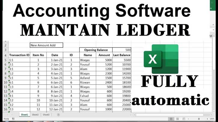 Full Accounting Software In Excel Format Free Download