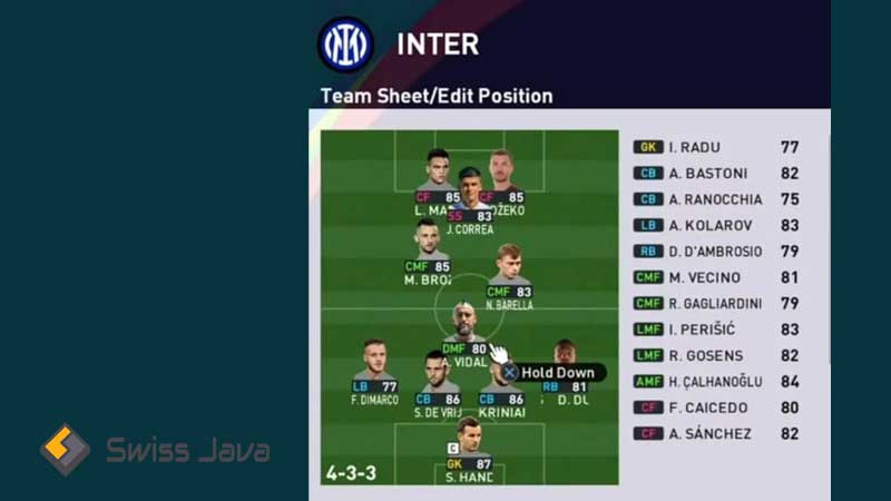 Formasi PES 2023 Inter Milan Terbaik